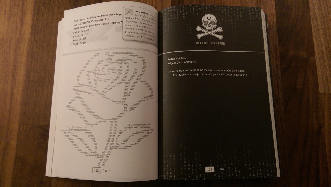 Illustration issue interieur Illuminae 1